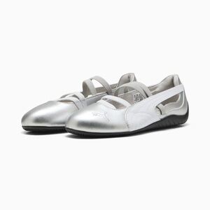 NWT PUMA Sz 7 Speedcat Silver Metallic Ballet Flats